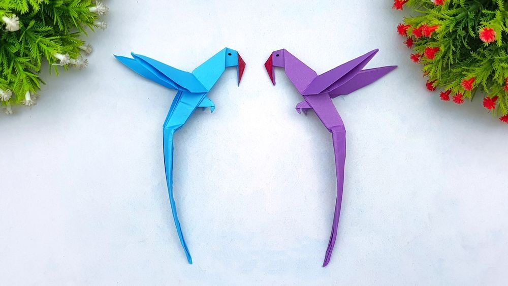 Origami parrots