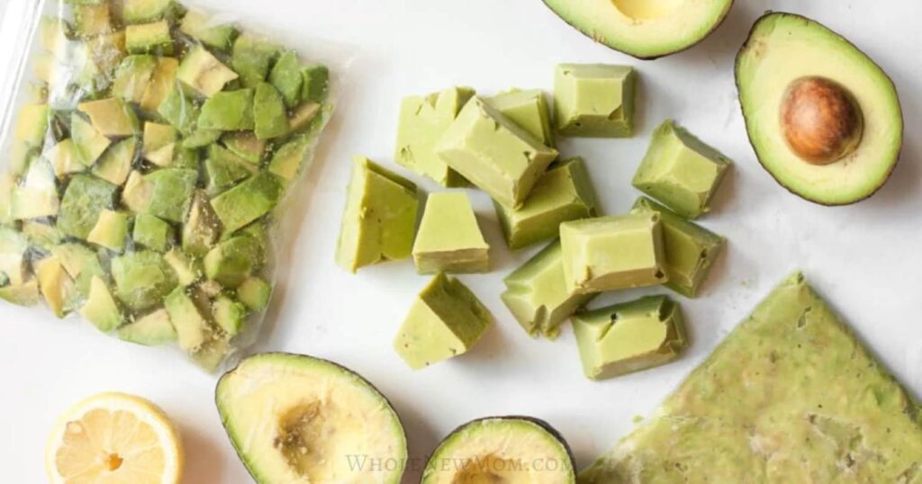 Processing avocados to freeze