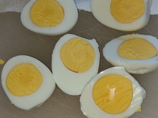 Hard-Boiled Eggs in a tray