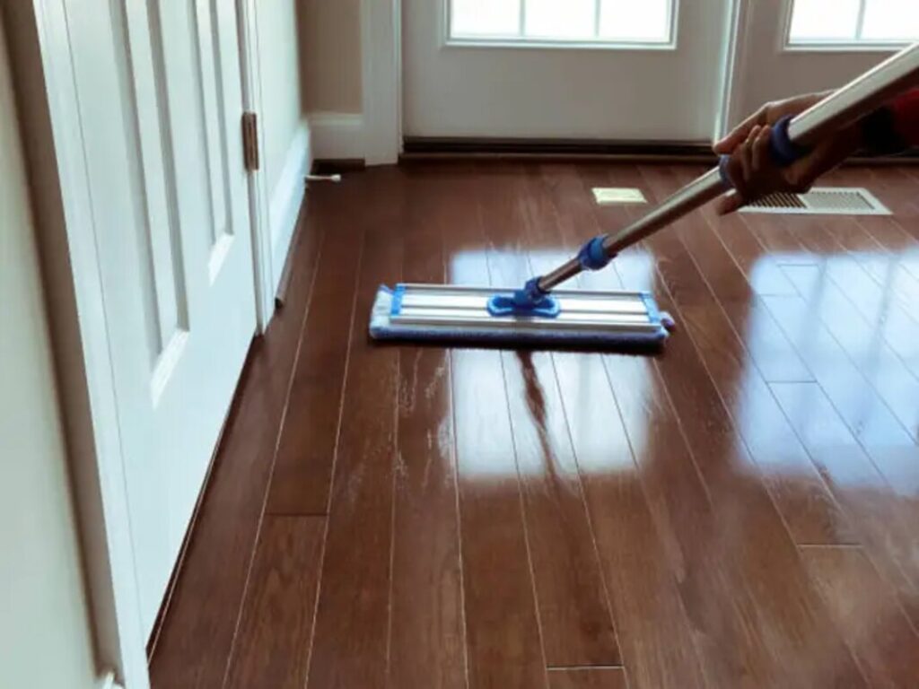 A polished hardwood Floor