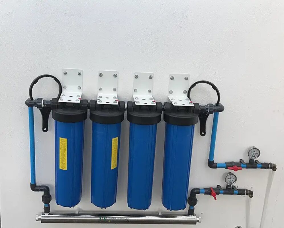 4 Stage big blue water filter system