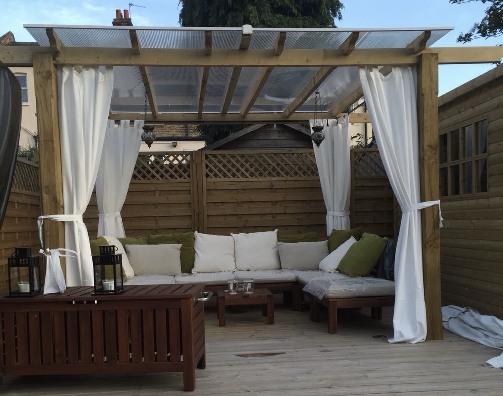 Outdoor Pergola curtains