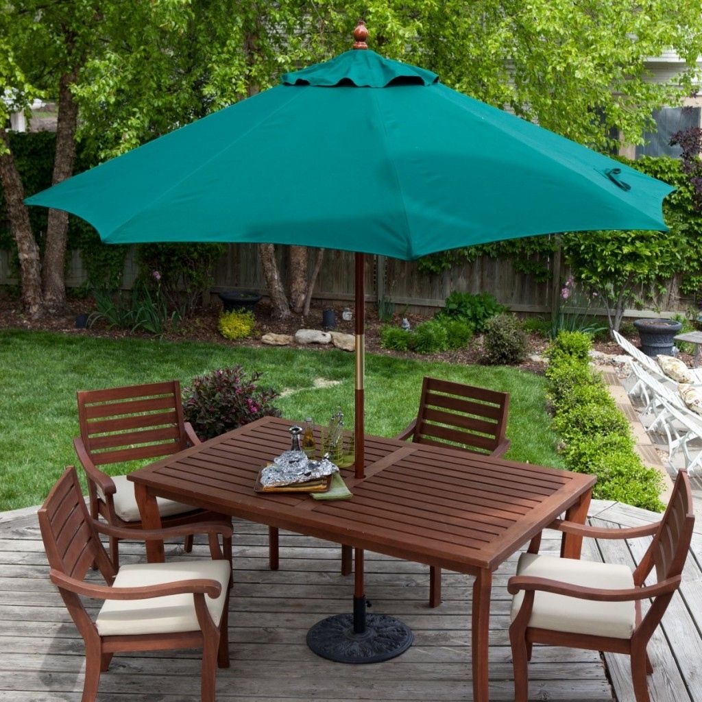 Painted patio umbrella