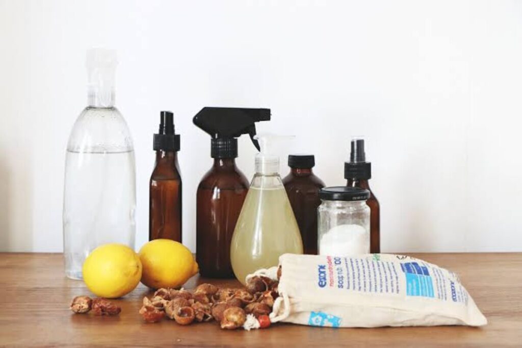 Poster on how to make homemade natural cleaning products