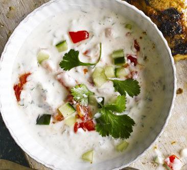 Raita Recipe served in a bowl