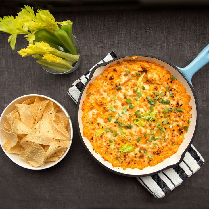 Spicy Buffalo Chicken Dip Served 