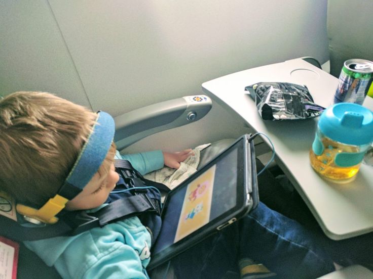 Toddler Drinking On a Flight