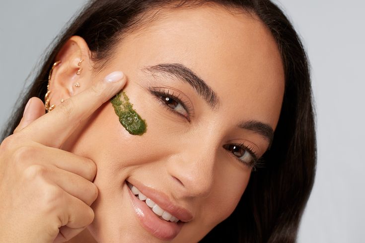 Woman Gently Exfoliating