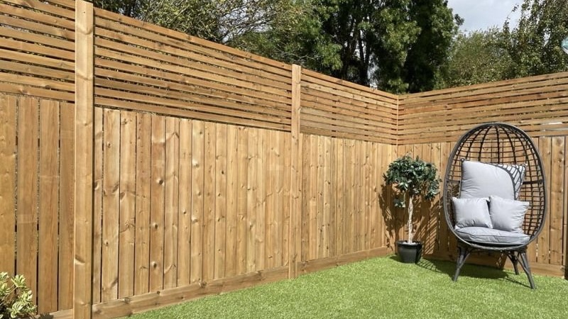 Wooden Slat Fence