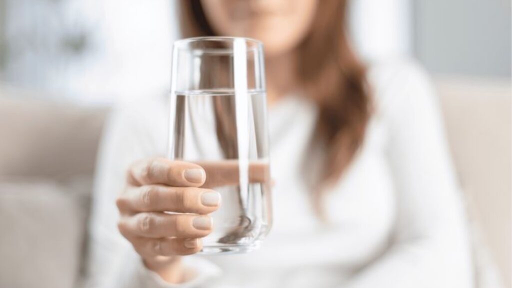 Woman Staying Hydrated