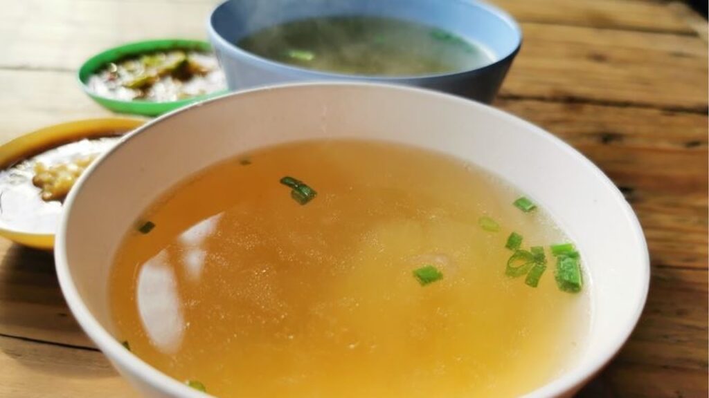 Soups and Broths in a bowl