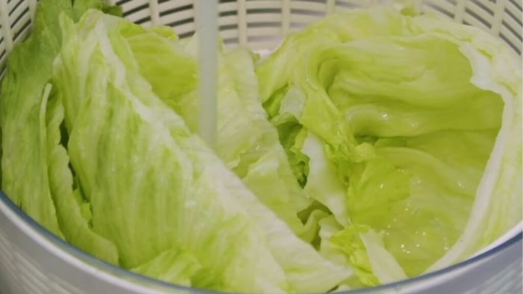 Lettuce in a basket