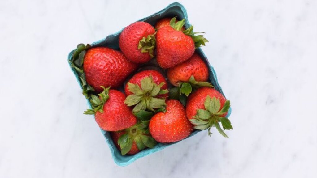 Strawberry in bowl