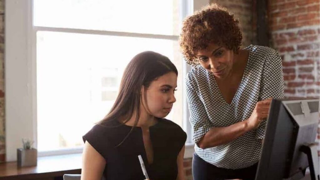 Women having a chat