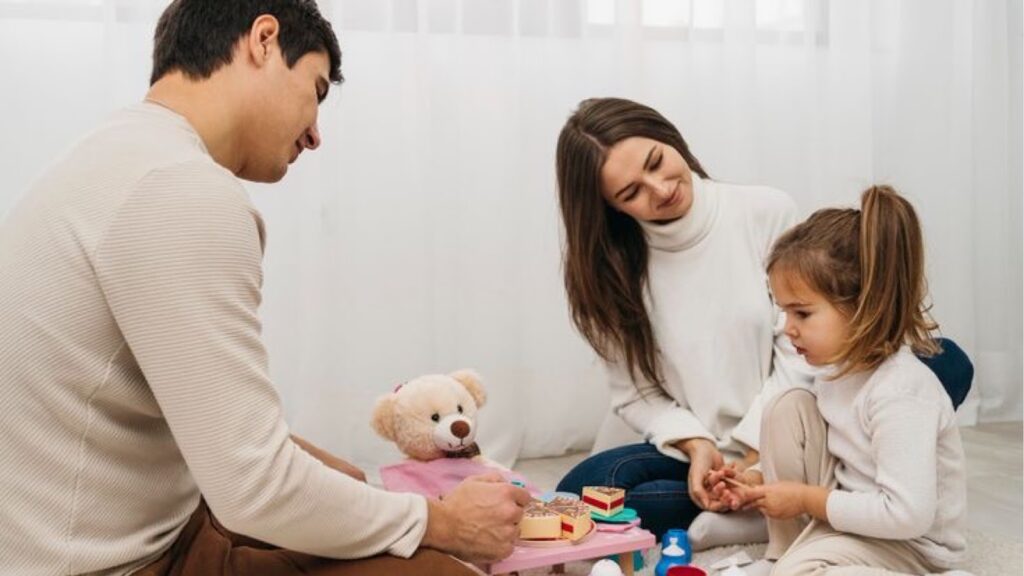 Parents offering emotional support