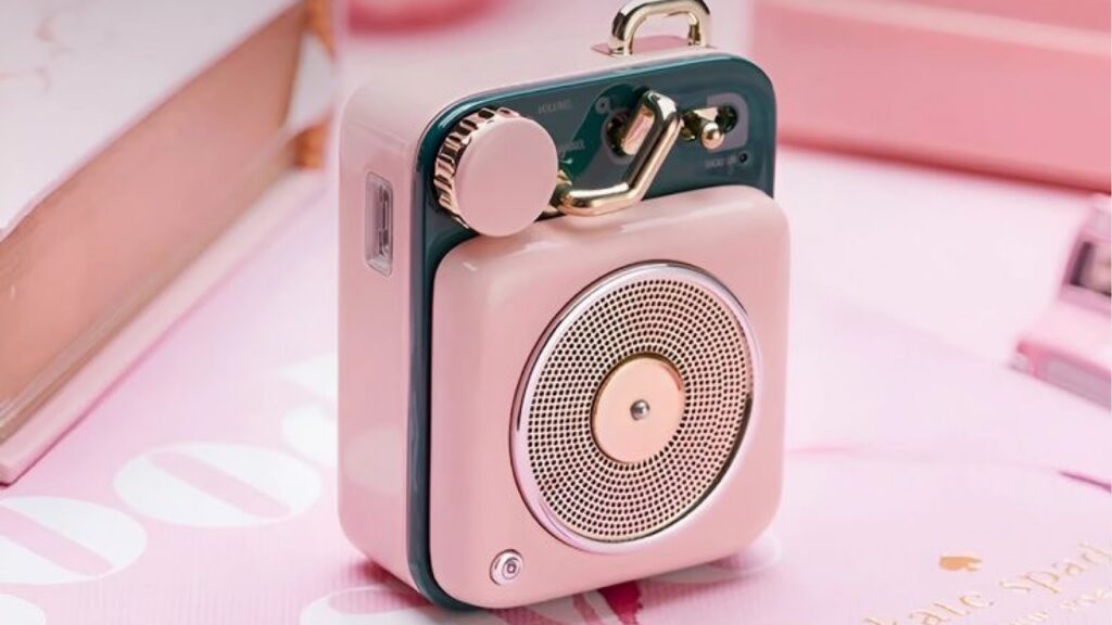 A Pink Compact and Stylish Bluetooth Speaker