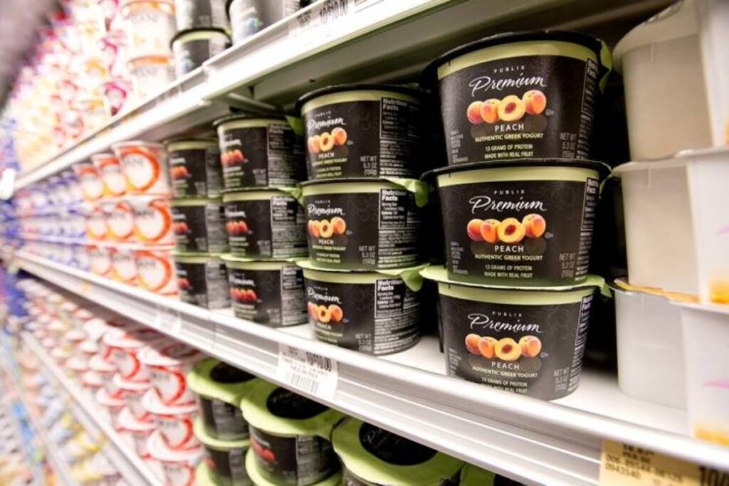 Publix Premium Greek Yogurt on the shelves