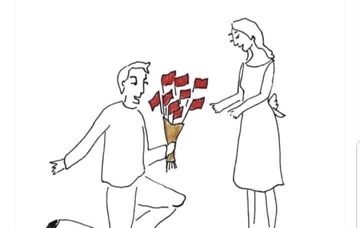 An image depicting red flags in a relationship