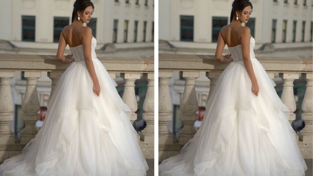 Wedding Dress with Tulle Skirts