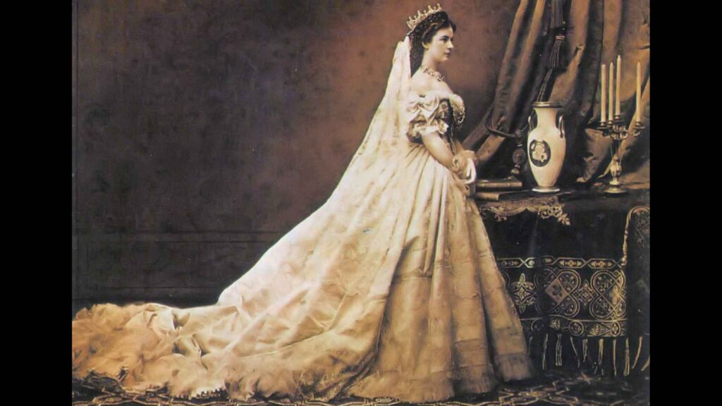 Queen Victoria at her wedding