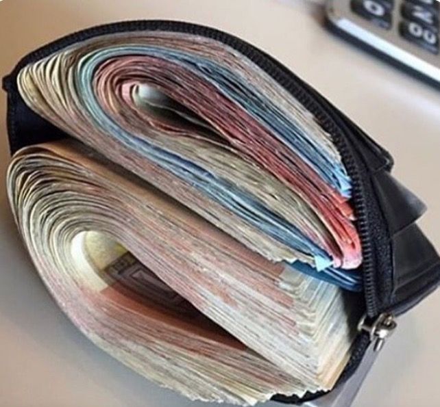 Money inside a wallet