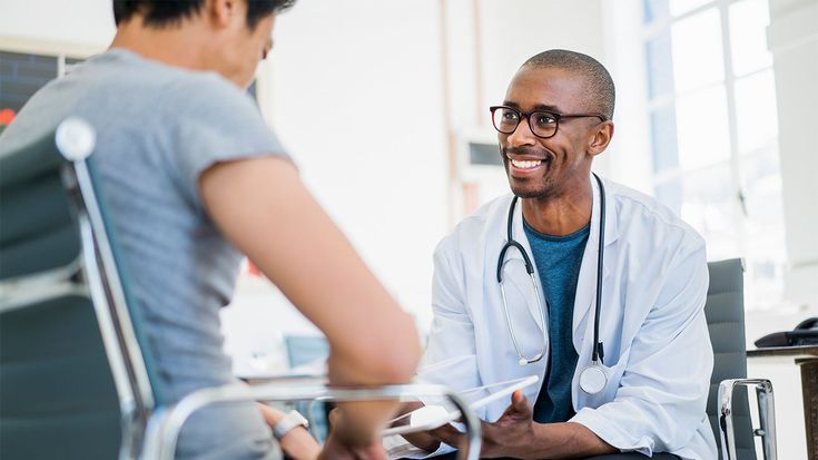 A man seeing a doctor