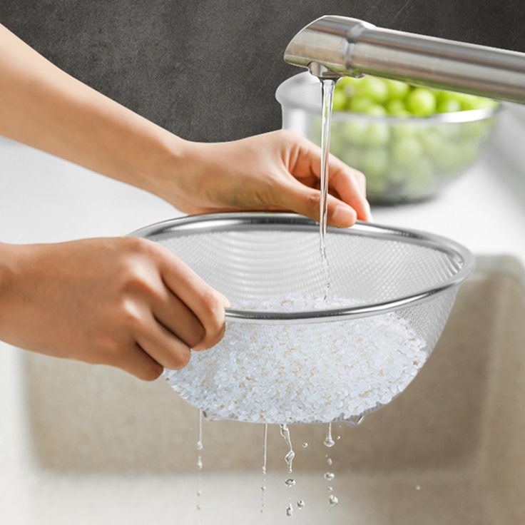 Rinsing a Sieve